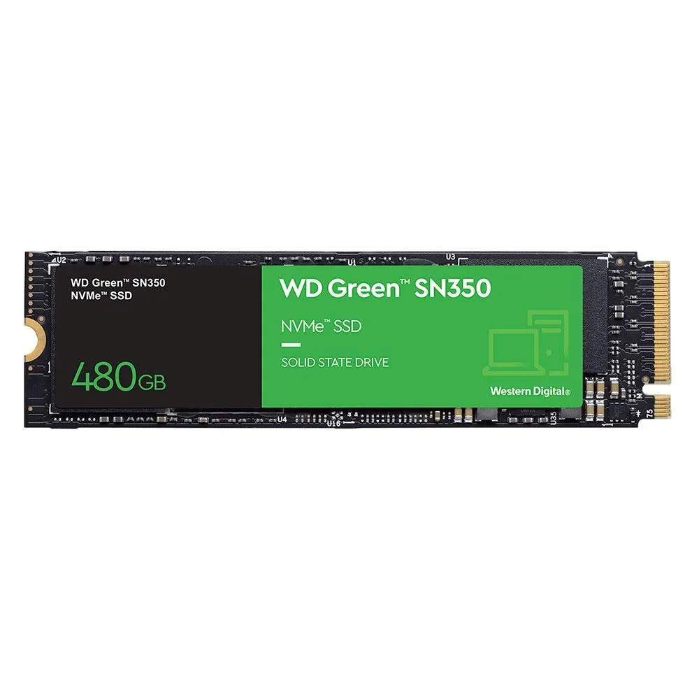 [App]Ssd 480gb Wd Green Pc Sn350, Pcie, Nvme, Leitura: 2400mb/S E Gravao: 1650mb/S - Wds480g2g0c
